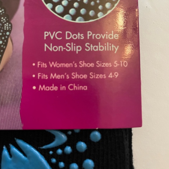 Lotus Non-Slip Yoga Toe Socks Women’s (shoe size 4-10) Men’s (shoe size 4-9) - Picture 7 of 7